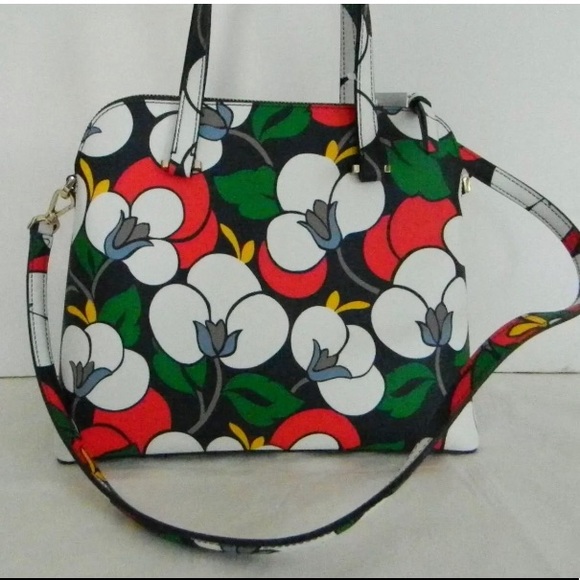 Authentic Kate Spade leather floral Satchel/Crosby - Picture 8 of 8